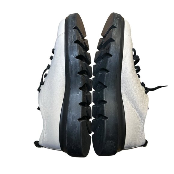 Ecco Nouvelle Lace Up Womens Sneakers Shoes Limestone Leather Size 41 US 10-10.5 - Picture 7 of 11